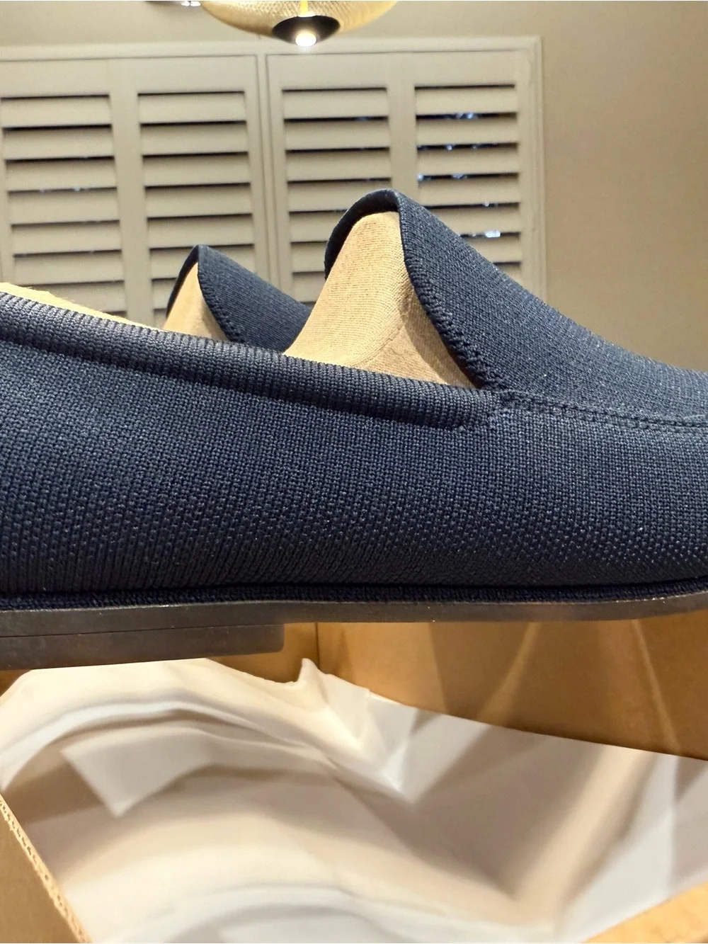 Rothy's Navy Knit Men's Slip-On Loafers